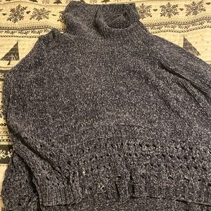 Navy Blue cowl neck sweater